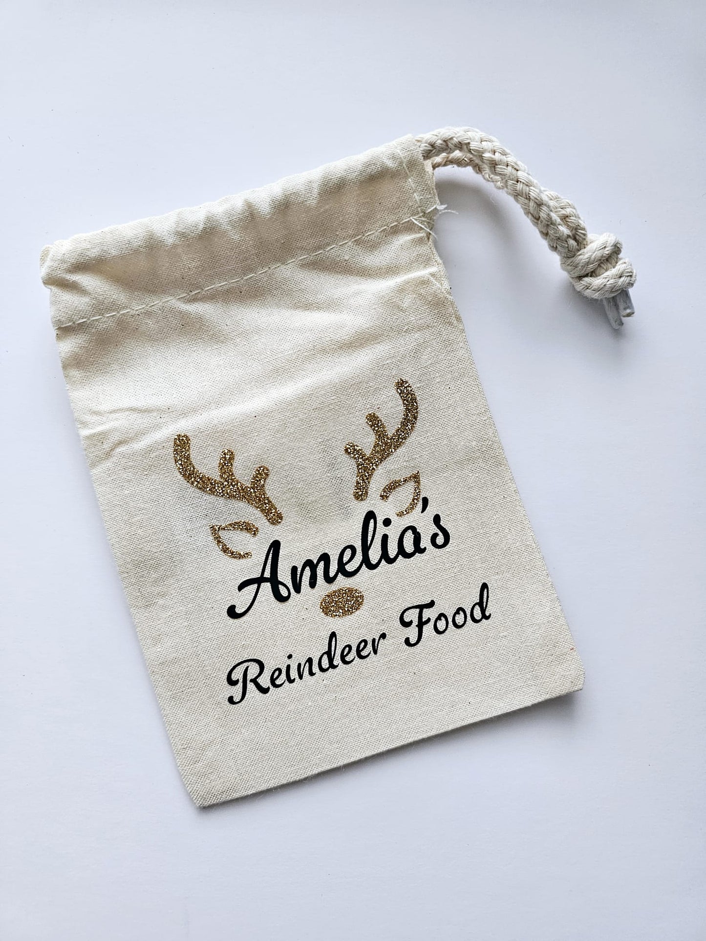 Personalised Reindeer Food Bag